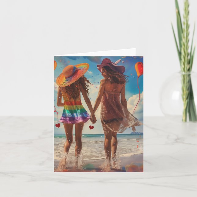 Cartes Pour Fêtes Annuelles La Saint-Valentin Amour Art Numérique (Devant)