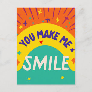 Cartes Pour Fêtes Annuelles La Saint-Valentin cite "Tu me fais sourire"