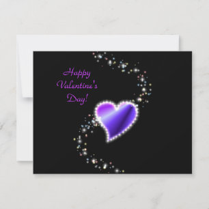 Cartes Pour Fêtes Annuelles La Saint-Valentin - Cœur arc-en-ciel avec étoiles