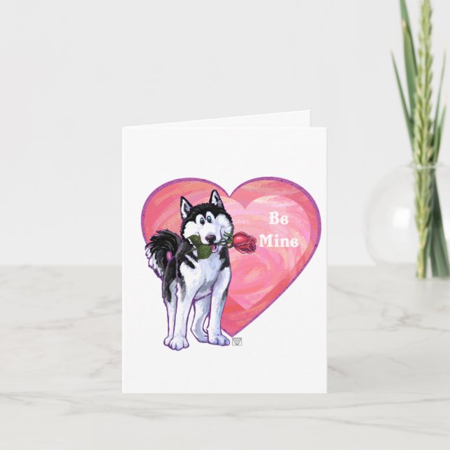 Cartes Pour Fêtes Annuelles La Saint Valentin de Husky (Devant)