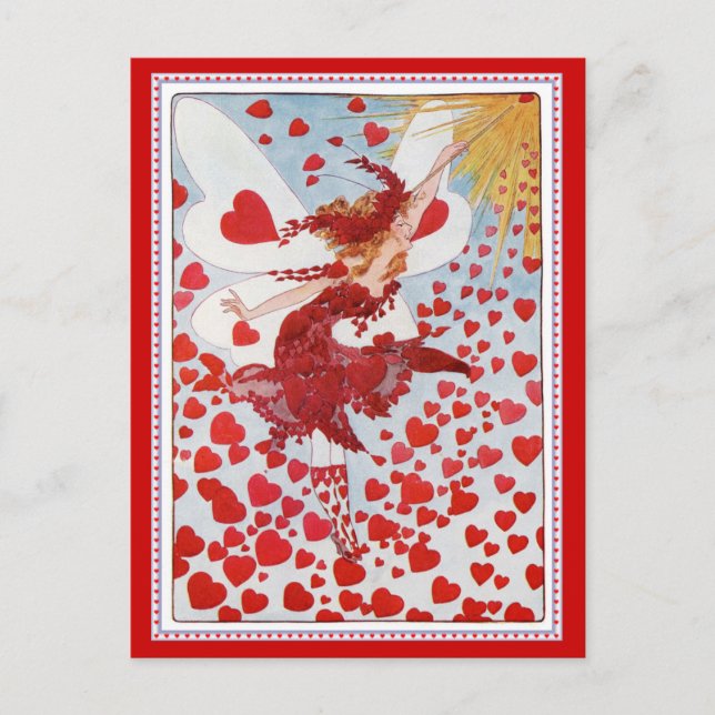 Cartes Pour Fêtes Annuelles La Saint Valentin en plein amour et coeur (Devant)
