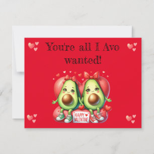 Cartes Pour Fêtes Annuelles la Saint-Valentin : jeu de mots. avocat