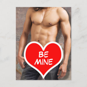 Cartes Pour Fêtes Annuelles La Saint Valentin, le torse nu de l'homme