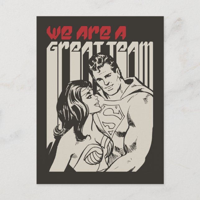 Cartes Pour Fêtes Annuelles La Saint-Valentin Superman | Nous Sommes Une Grand (Devant)