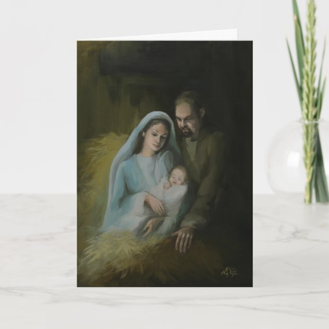Cartes Pour Fêtes Annuelles La Sainte Famille (Devant)