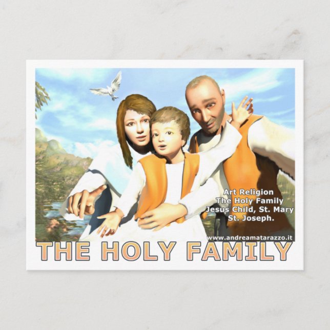 Cartes Pour Fêtes Annuelles La Sainte Famille (Devant)