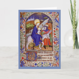 Cartes Pour Fêtes Annuelles La Sainte Famille fuit en Egypte, Jésus comme Réfu