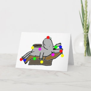 Cartes Pour Fêtes Annuelles la sieste d'âne après Noël