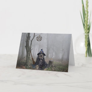 Cartes Pour Fêtes Annuelles La sorcière de l'Halloween des Bois