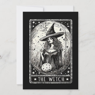Cartes Pour Fêtes Annuelles La sorcière Tarot Card Vintage Halloween sorcière