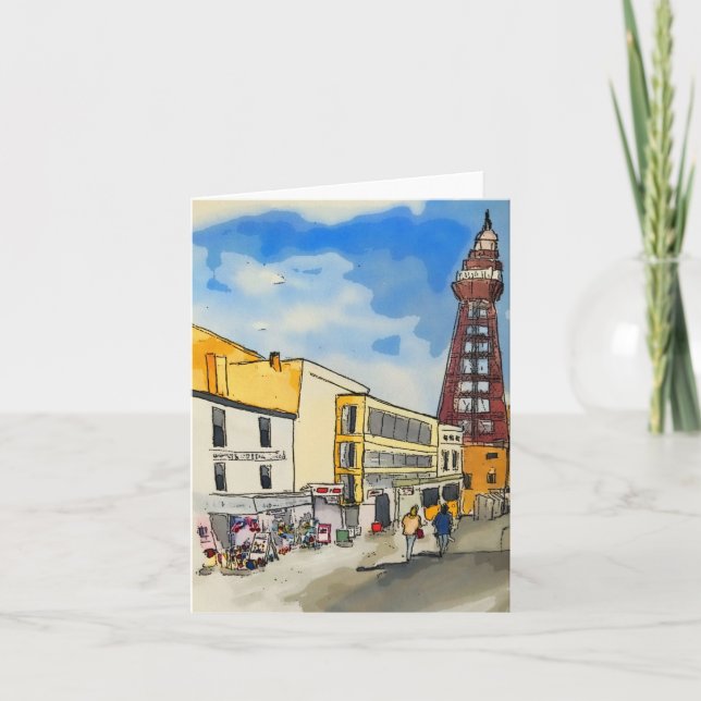Cartes Pour Fêtes Annuelles La tour de Blackpool (Devant)