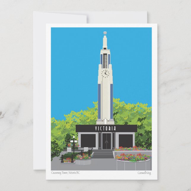Cartes Pour Fêtes Annuelles La Tour de la Chaussée - Victoria (Devant)