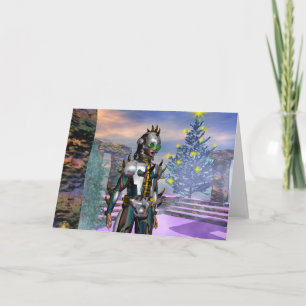 CARTES POUR FÊTES ANNUELLES LA VEILLE DU NOUVEL AN D'UN CYBORGE TOMBE...