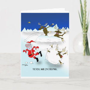 Cartes Pour Fêtes Annuelles La vraie guerre de Noël