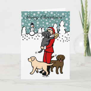 Cartes Pour Fêtes Annuelles Lab Maman Père Noël Noël 2