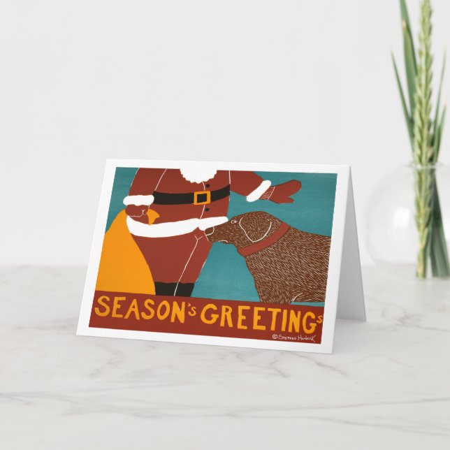 Cartes Pour Fêtes Annuelles Laboratoire de chocolat Joyeuses Fêtes-Stephen Hun (Devant)