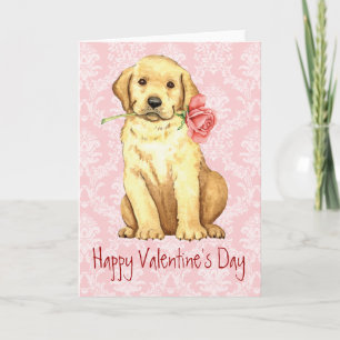 Cartes Pour Fêtes Annuelles Laboratoire Jaune Rose Valentine