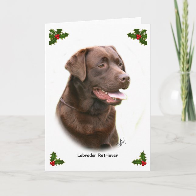 Cartes Pour Fêtes Annuelles Labrador Retriever 9Y243D-004a (Devant)