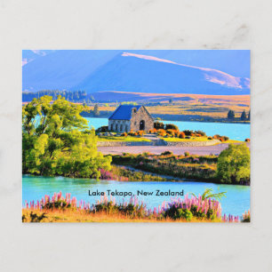 Cartes Pour Fêtes Annuelles Lac Tekapo, Nouvelle-Zélande