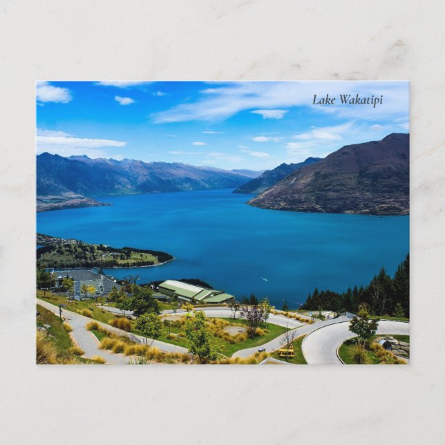 Cartes Pour Fêtes Annuelles Lac Wakatipi - Nouvelle-Zélande (Devant)