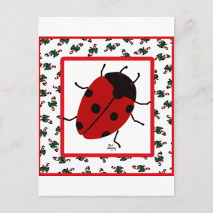 Cartes Pour Fêtes Annuelles Ladybug de Noël en juillet