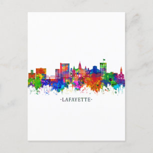 Cartes Pour Fêtes Annuelles Lafayette Skyline