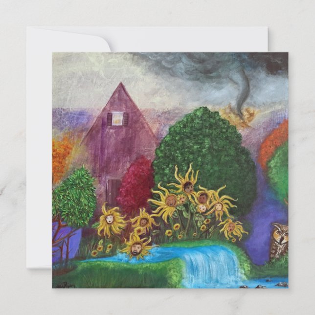 Cartes Pour Fêtes Annuelles L'agonie enfouie Art original (Devant)