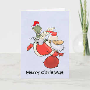 Cartes Pour Fêtes Annuelles L'aide de Père Noël