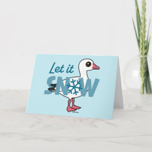 Cartes Pour Fêtes Annuelles Laisse-le neiger !