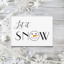 Laisser neiger Snowman simple moderne