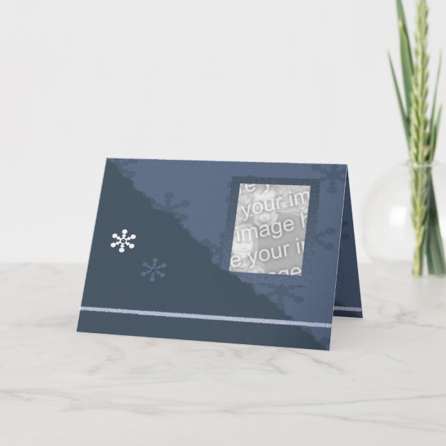 CARTES POUR FÊTES ANNUELLES LAISSEZ-LE NEIGER (Devant)