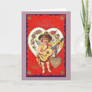 Cartes Pour Fêtes Annuelles Laissez les coeurs et les pensées s'enflammer