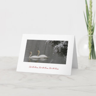 Cartes Pour Fêtes Annuelles Laissez lui neiger