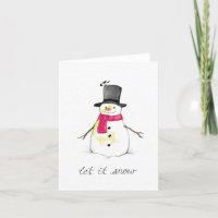 Laissez Neiger Bonhomme de Neige