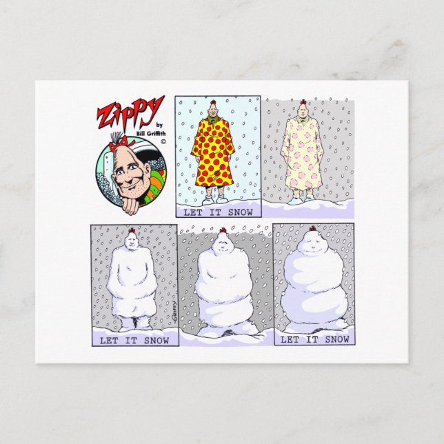 Cartes Pour Fêtes Annuelles Laissez tomber la neige (Devant)
