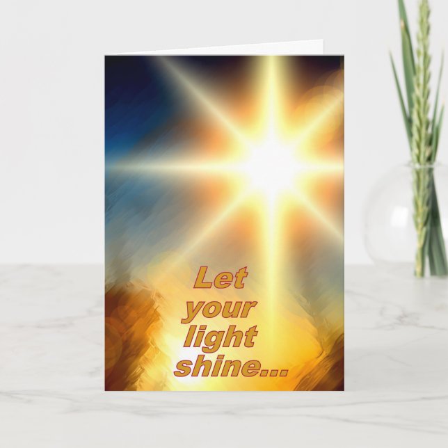 Cartes Pour Fêtes Annuelles Laissez votre conception légère de lumière du (Devant)