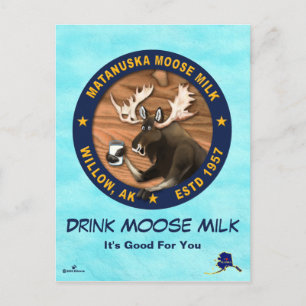 Cartes Pour Fêtes Annuelles Lait d'orignal de Matanuska