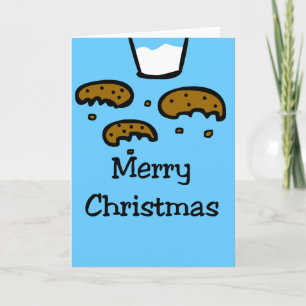 Cartes Pour Fêtes Annuelles Lait et biscuits