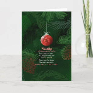 Cartes Pour Fêtes Annuelles L'amitié est comme faire pipi dans ton pantalon, c