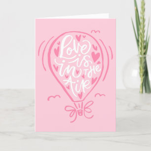 Cartes Pour Fêtes Annuelles L'amour a lieu pendant la Saint-Valentin de l'air