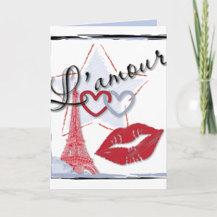 Cartes Pour Fêtes Annuelles L'amour Blue Valentine's Card