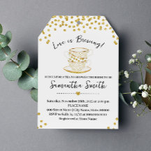 L'amour brasse Thé Douche Or Parties scintillant I