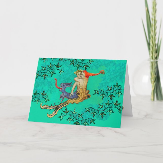 Cartes Pour Fêtes Annuelles L'AMOUR DANS l'ABYSS Mermaid et la Saint-Valentin  (Devant)