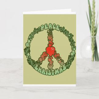 Cartes Pour Fêtes Annuelles L'amour de la paix et Noël