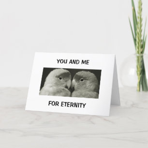 CARTES POUR FÊTES ANNUELLES L'AMOUR DES "INSÉPARABLES" TOUS LES JOURS/JOUR DE 