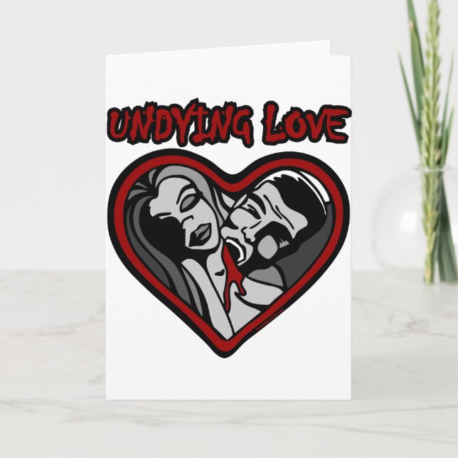 CARTES POUR FÊTES ANNUELLES L'AMOUR DÉSASTREUSE (Devant)
