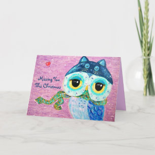 Cartes Pour Fêtes Annuelles L'Amour d'hiver - Vous Manquez Ce Noël