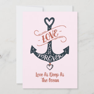 Cartes Pour Fêtes Annuelles L'Amour Du Jour Des Valentines Aussi Profond Que L