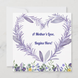 Cartes Pour Fêtes Annuelles L'amour d'une mère commence ici – Première fête de