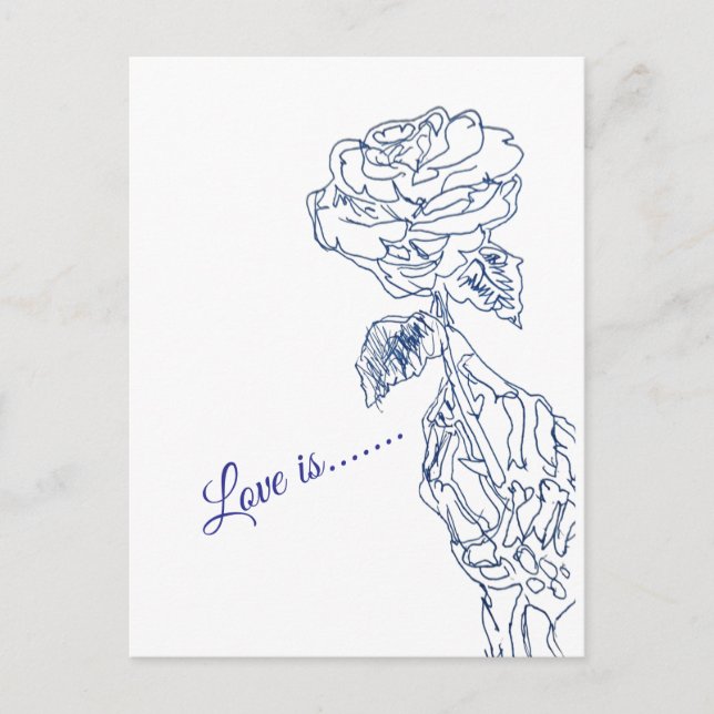 Cartes Pour Fêtes Annuelles L'Amour Est.... (Devant)